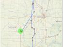 N0LD/R and KG9DUK/R's route for the June 2019 ARRL VHF Contest